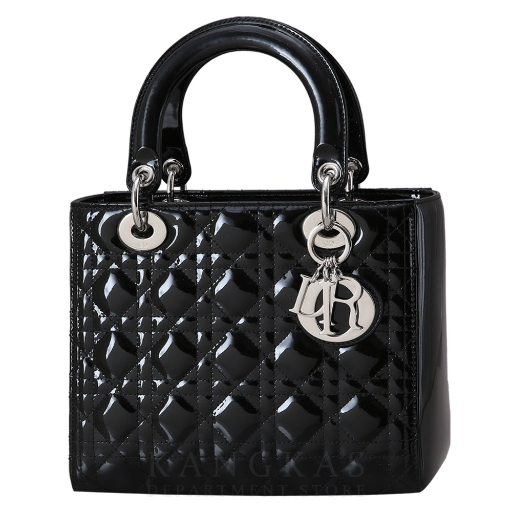 CHRISTIAN DIOR(USED)크리스찬디올 레이디디올 페이던트 미듐 블랙